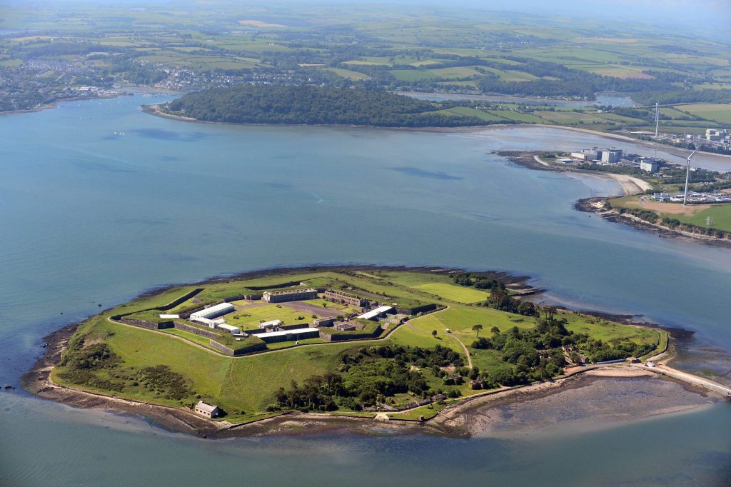 Aerial view of Spike Island, Cobh, Co Cork