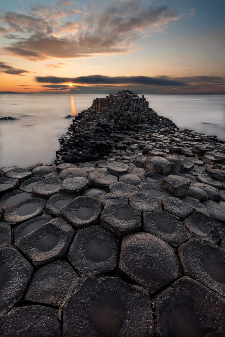 Sunrise at Giants Causeway