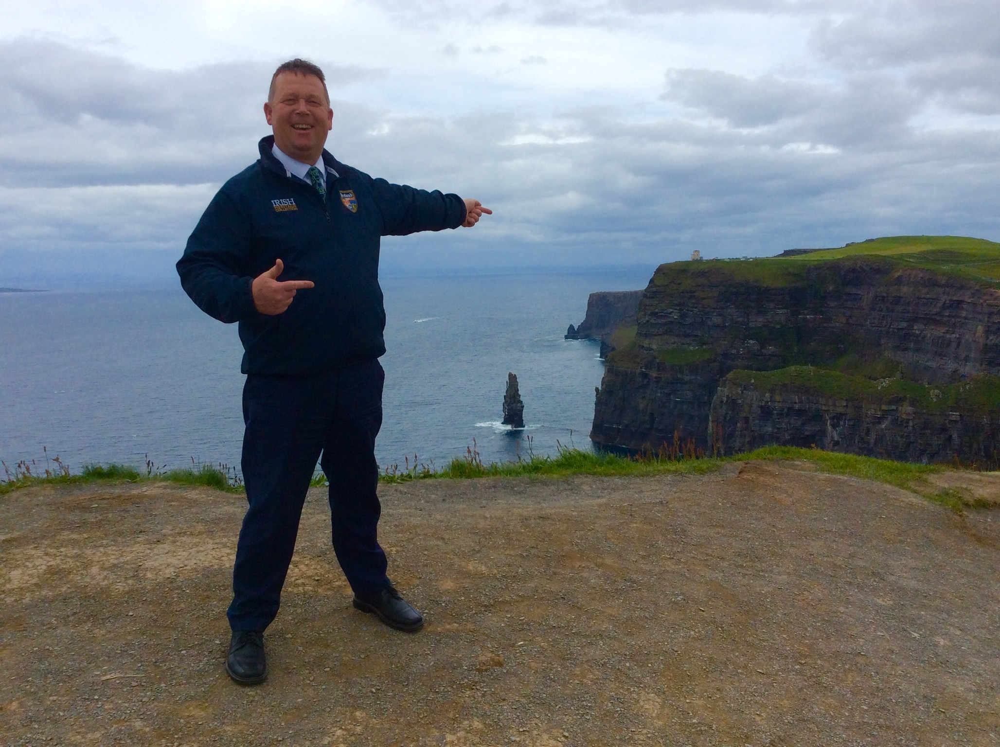 Paul Smith our guide at the Cliffs of Moher 