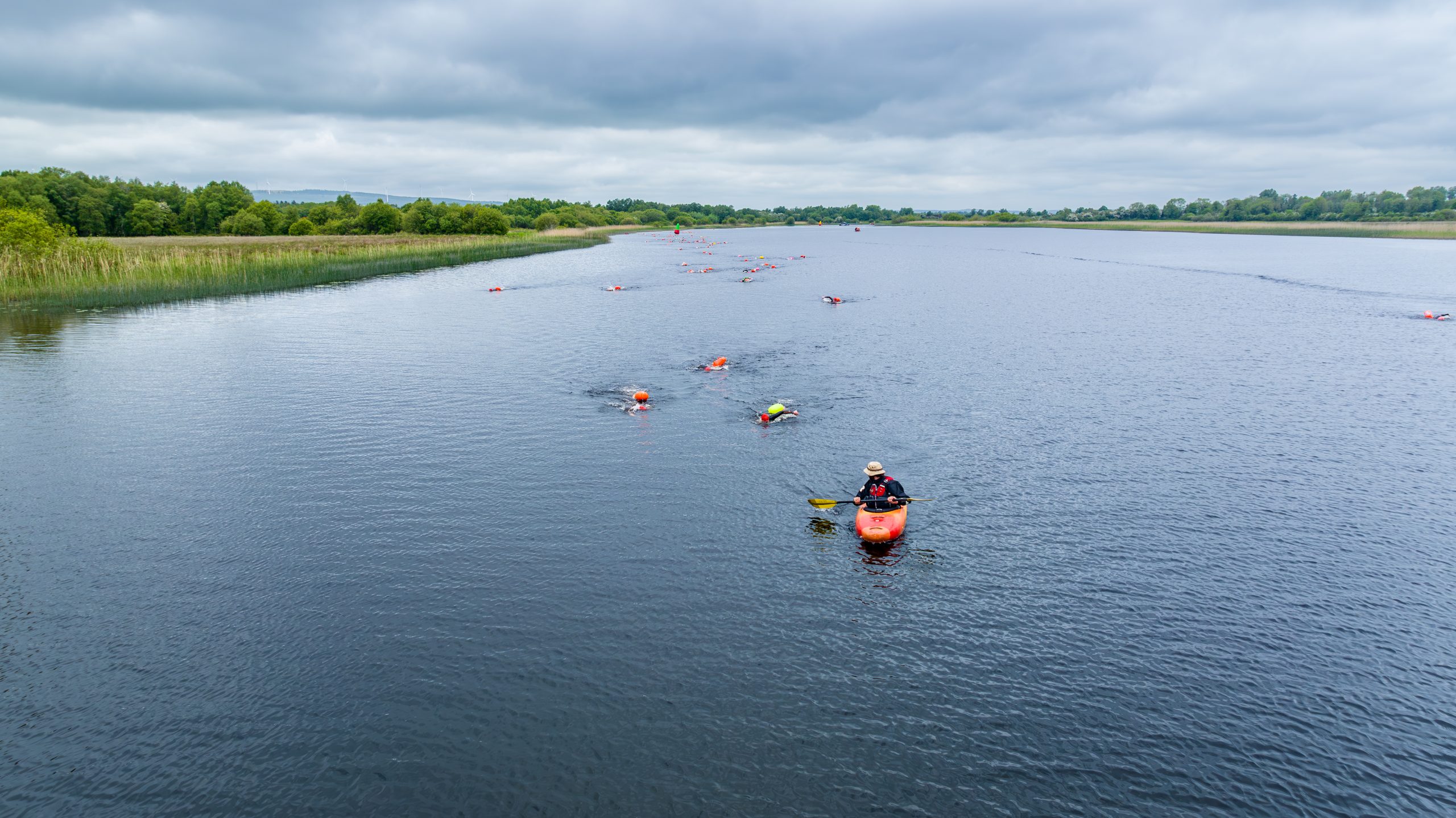 Swimming and Kayaking in the Shannon River Longford