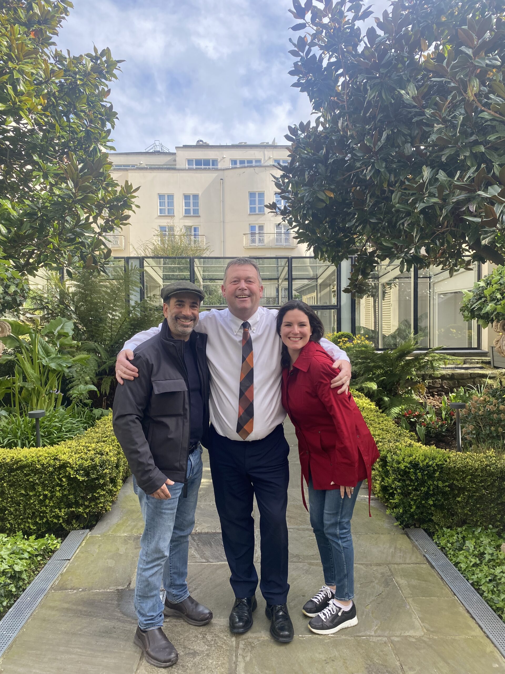 Paul with an American couple on a ten day tour of Ireland 