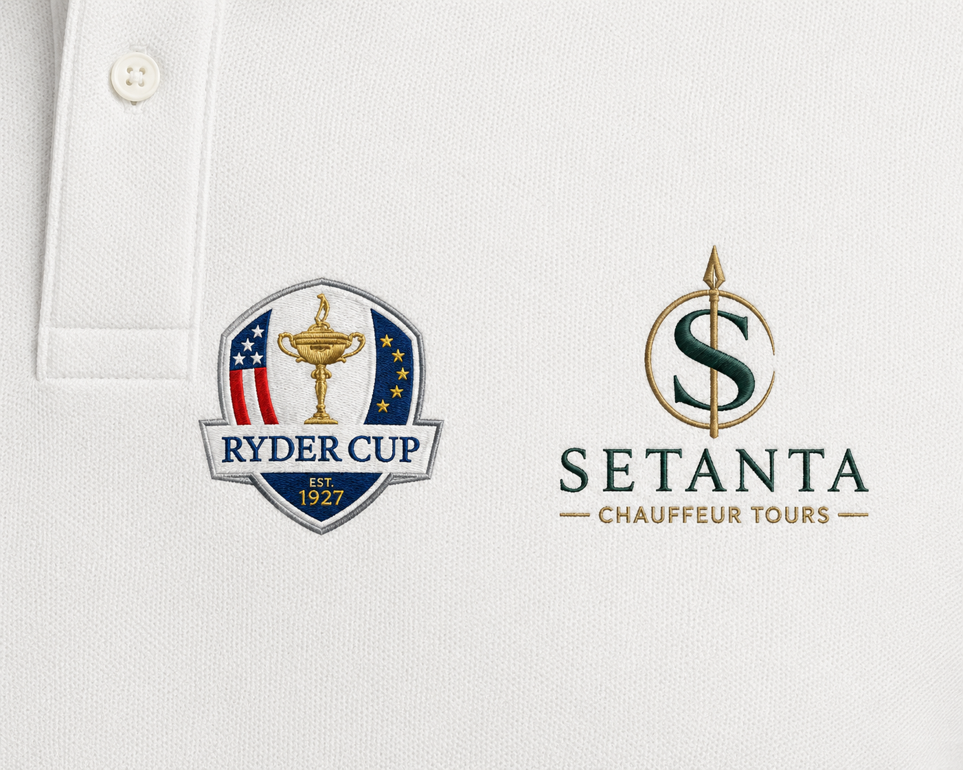 Ryder cup & Setanta Chauffeur Tours logo