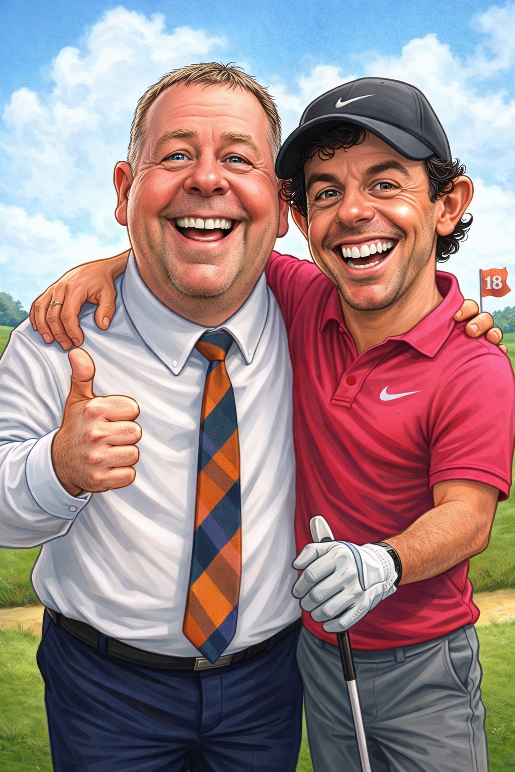 Rory & Paul having a chat before the Ryder Cup 2027