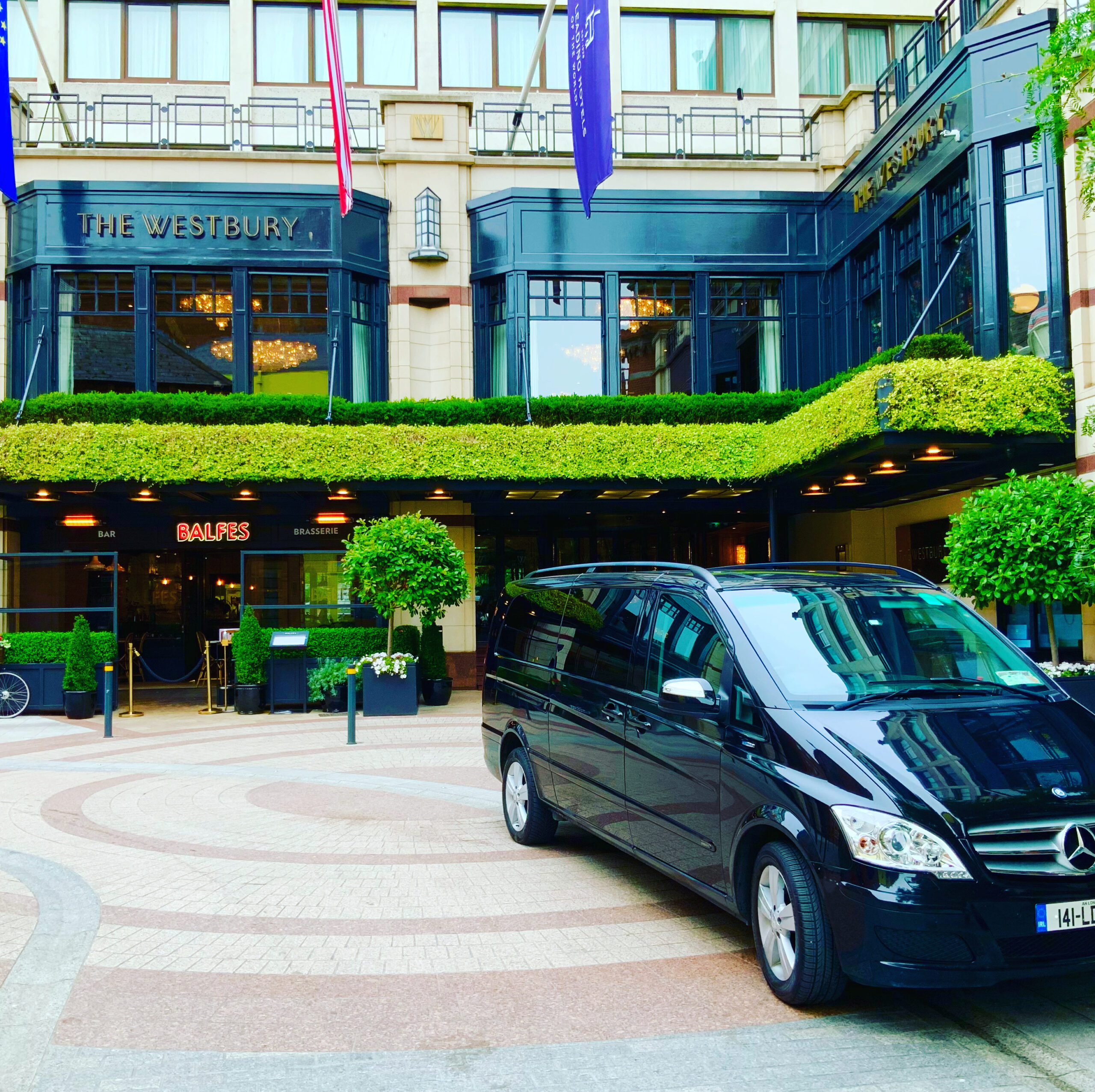 Outside the Westbury Hotel Dublin