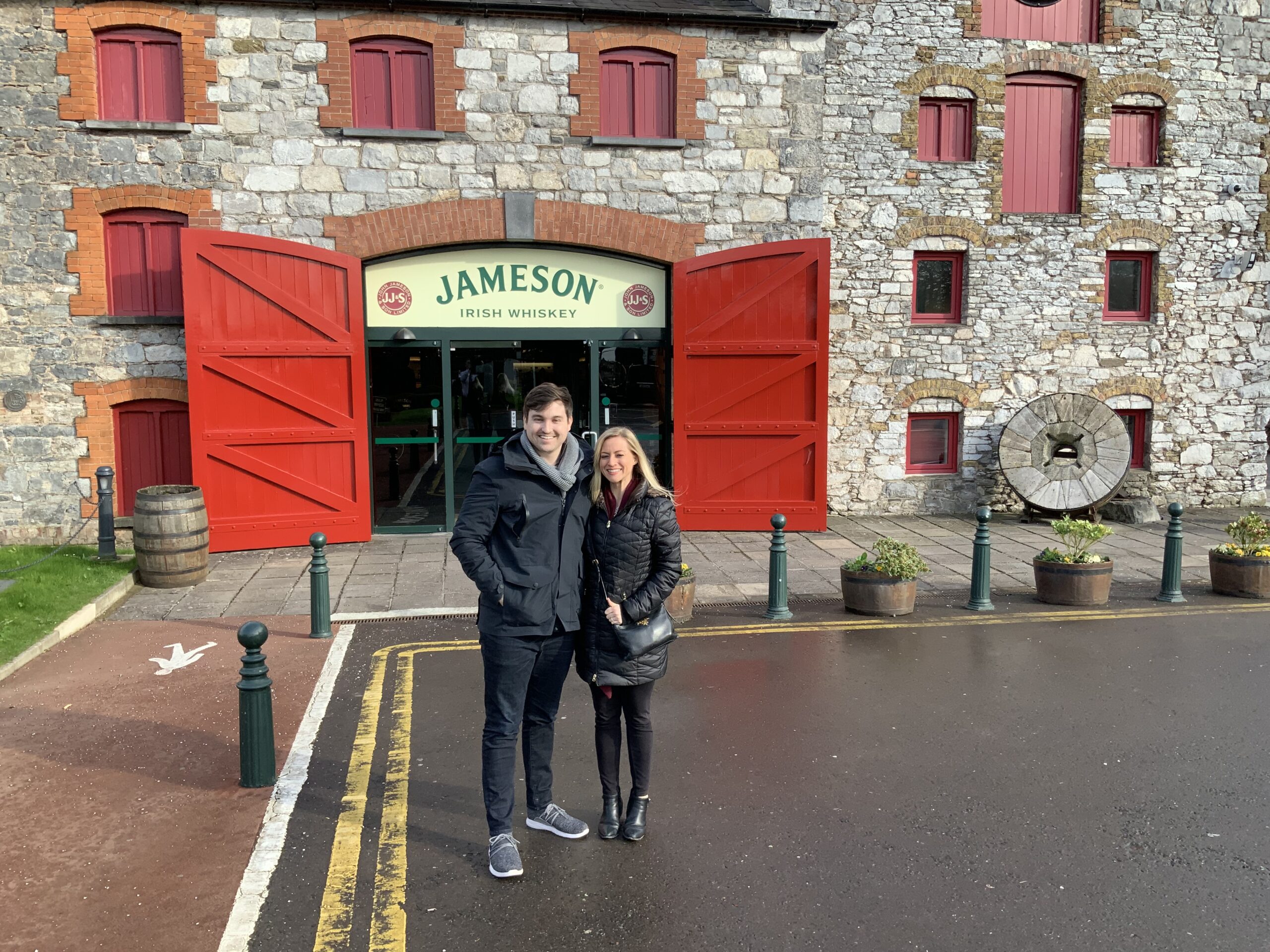 Two of our American guests visiting Midleton Distillery in Cork