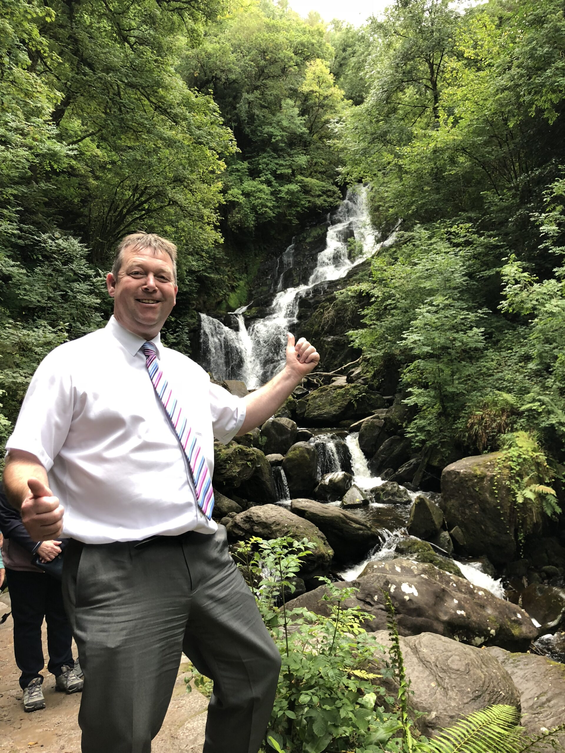 At the beautiful Torc Waterfall 