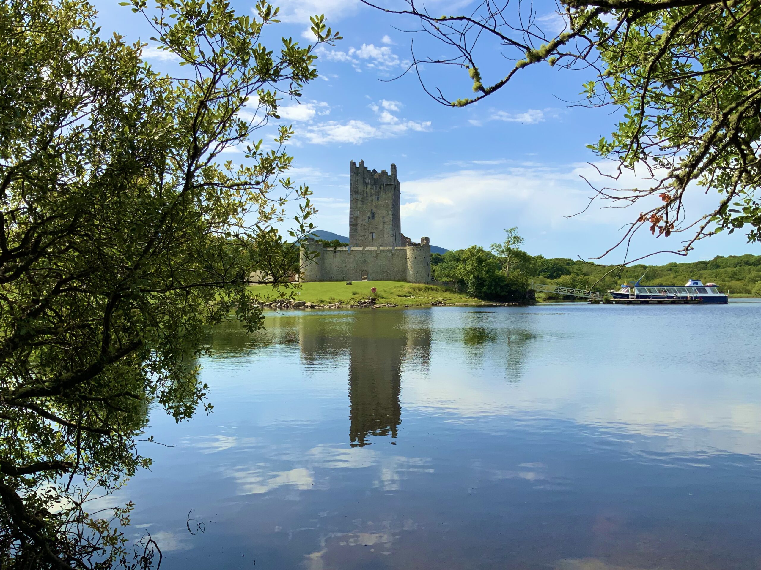 The beautiful Ross castle in Killarney