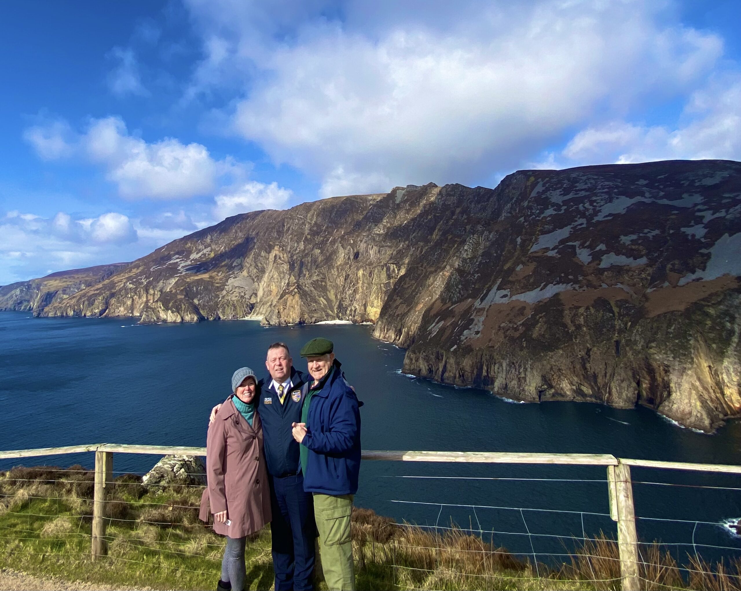 Paul with some of guests at Slieve League in Donegal