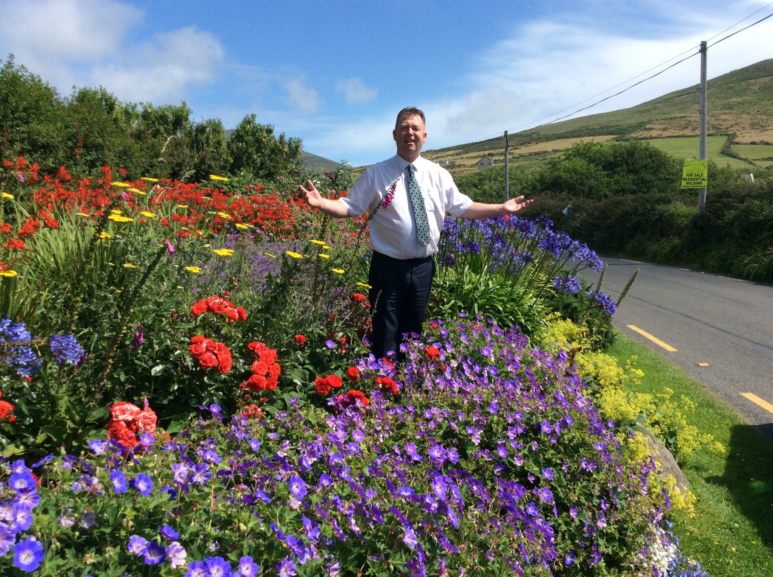 Paul our driver guide at the walled garden in the Phoenix Park